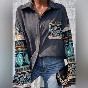 Boho Oversized Top